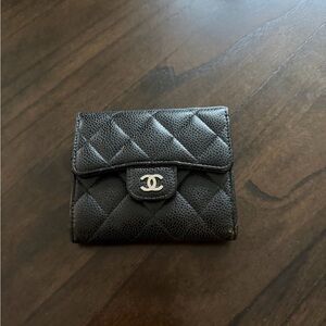 Chanel Black Leather Wallet